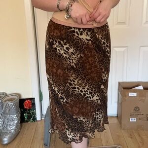 Leopard skirt